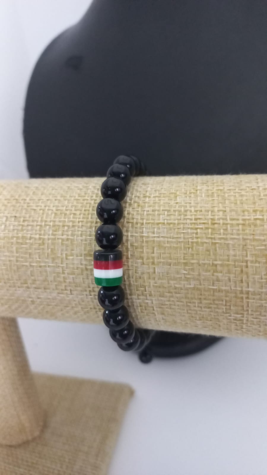 Pulsera de Cuentas Negras A