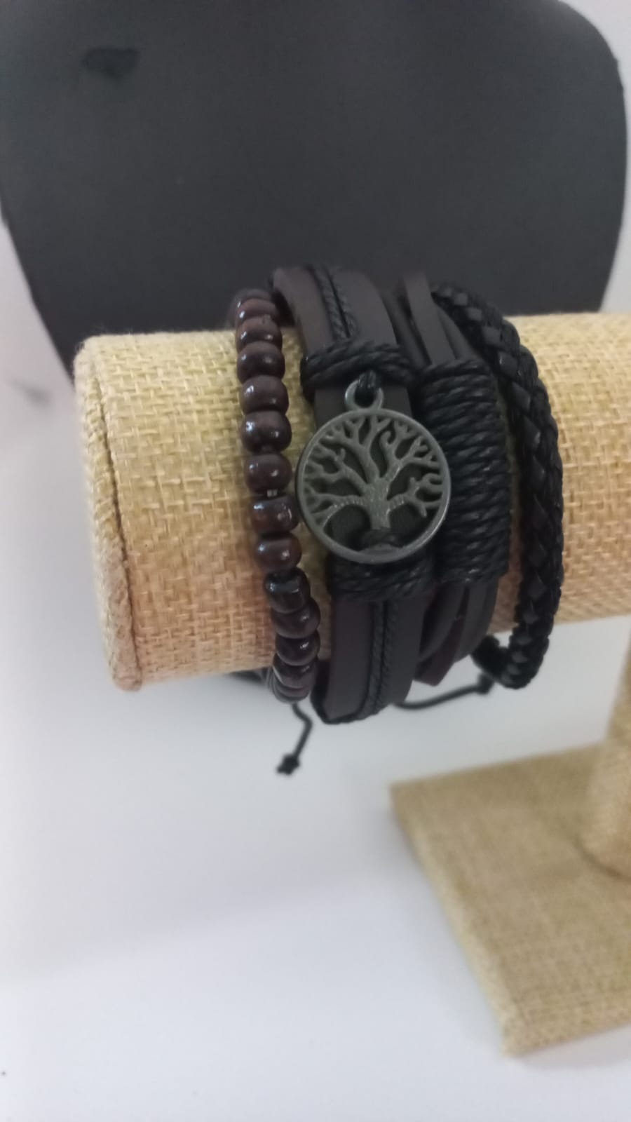 Pulsera de Cuerina (Cafe)