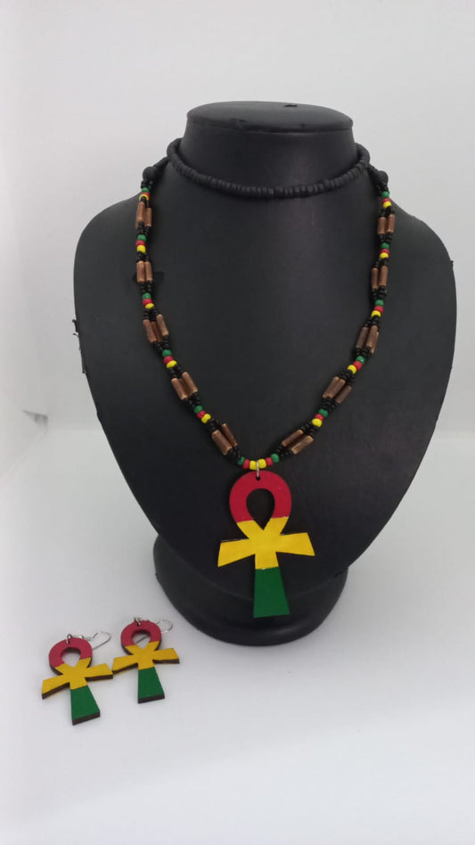 Collar Rasta Ankh