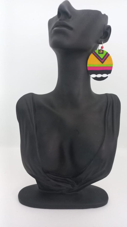 Aretes Geo  - Tela (Medium)