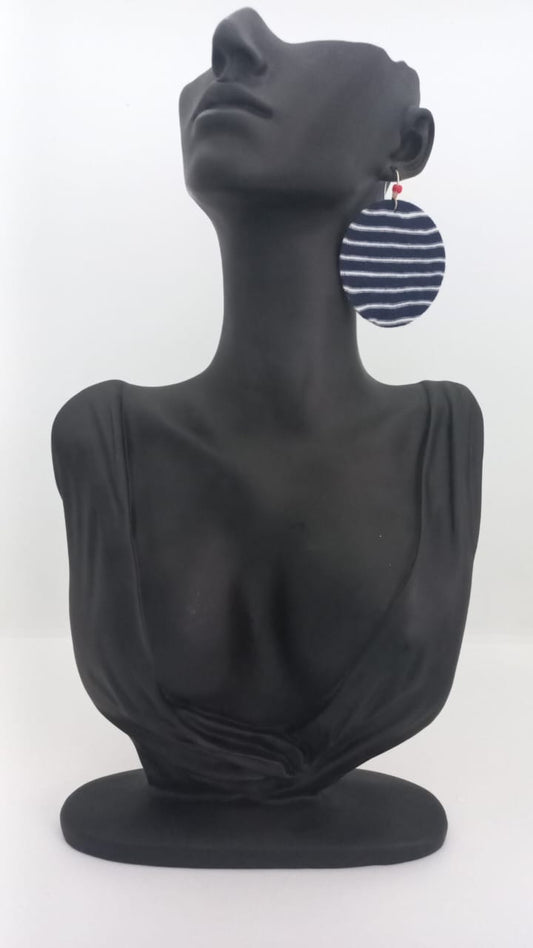 Aretes Blue Sea  - Tela (Medium)