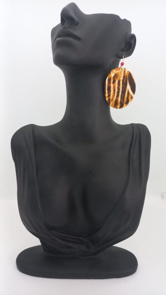 Aretes Zebra  - Tela (Medium)