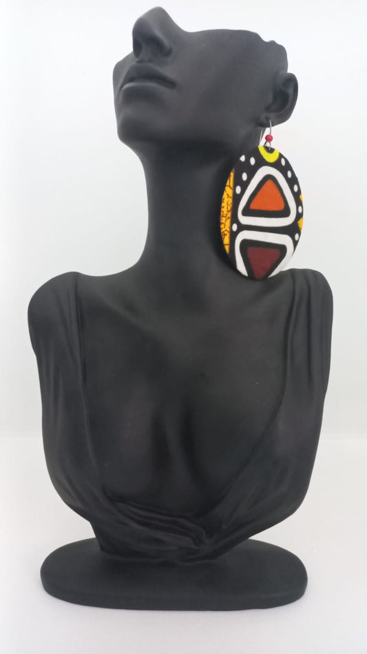 Aretes Geo  - Tela (Jumbo)
