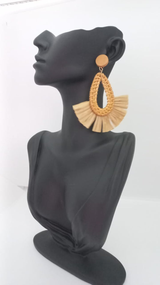 Aretes Rattan - Gota