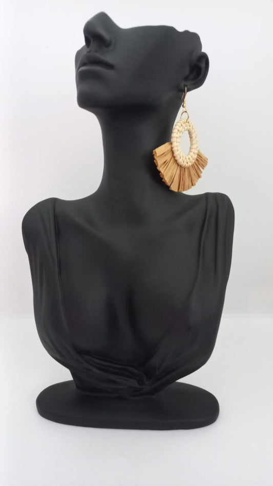 Aretes Rattan - Circle