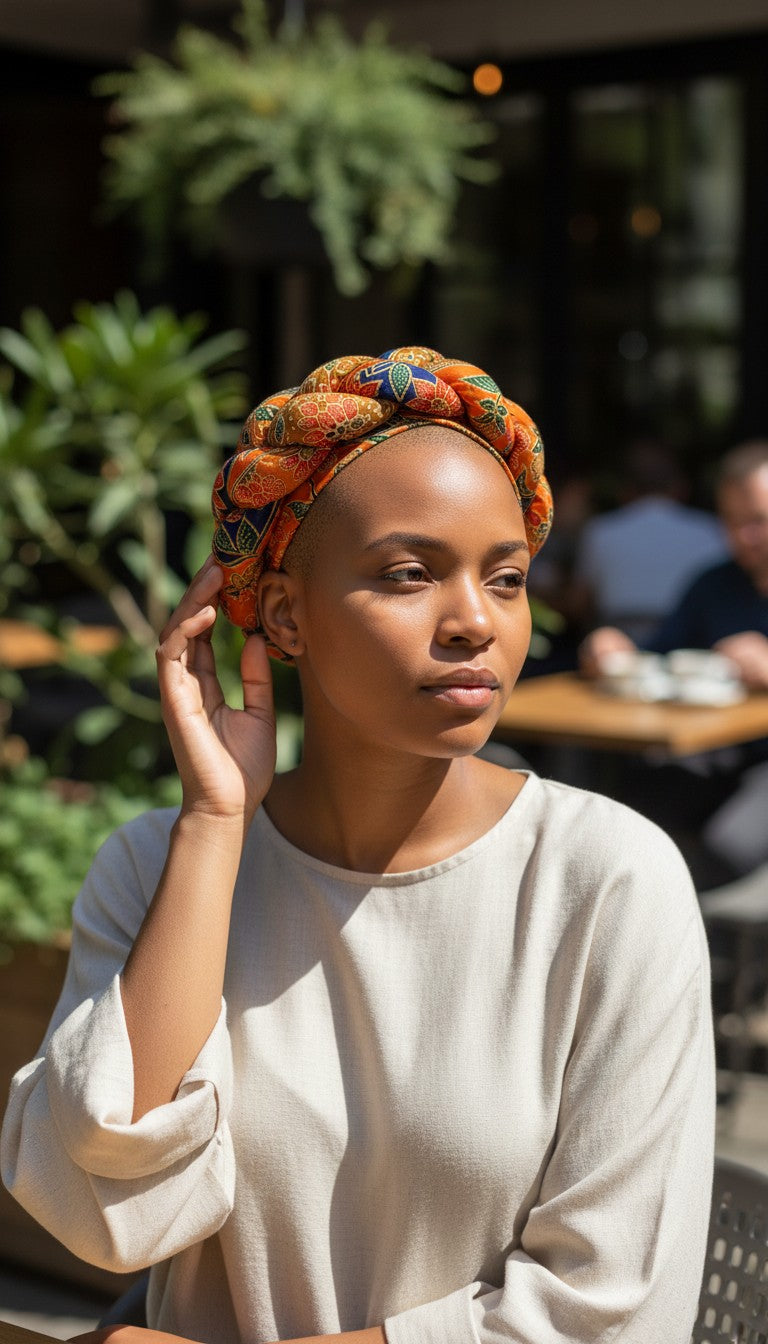 Serre-tête turban rembourré - B