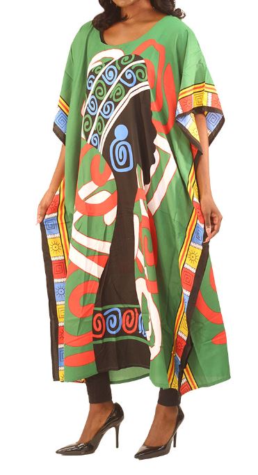 Kaftán Estampado - Verde